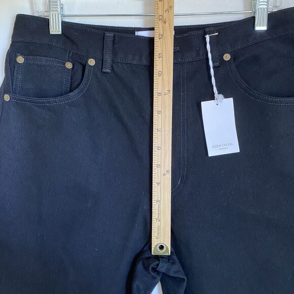 Madewell The Alexa Dream Jean Women's 29 Black Straight High Rise Relaxed $139 - Picture 5 of 11